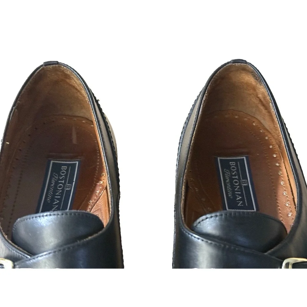 Bostonian Florentine Men's Sz 10D‎ Black Leather Loafers Dress Shoes 24190